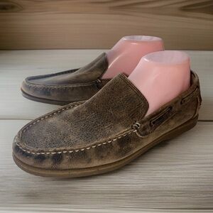 Mens BedStu Uncle Larry Loafers Driving moccasins Distressed Sz 9